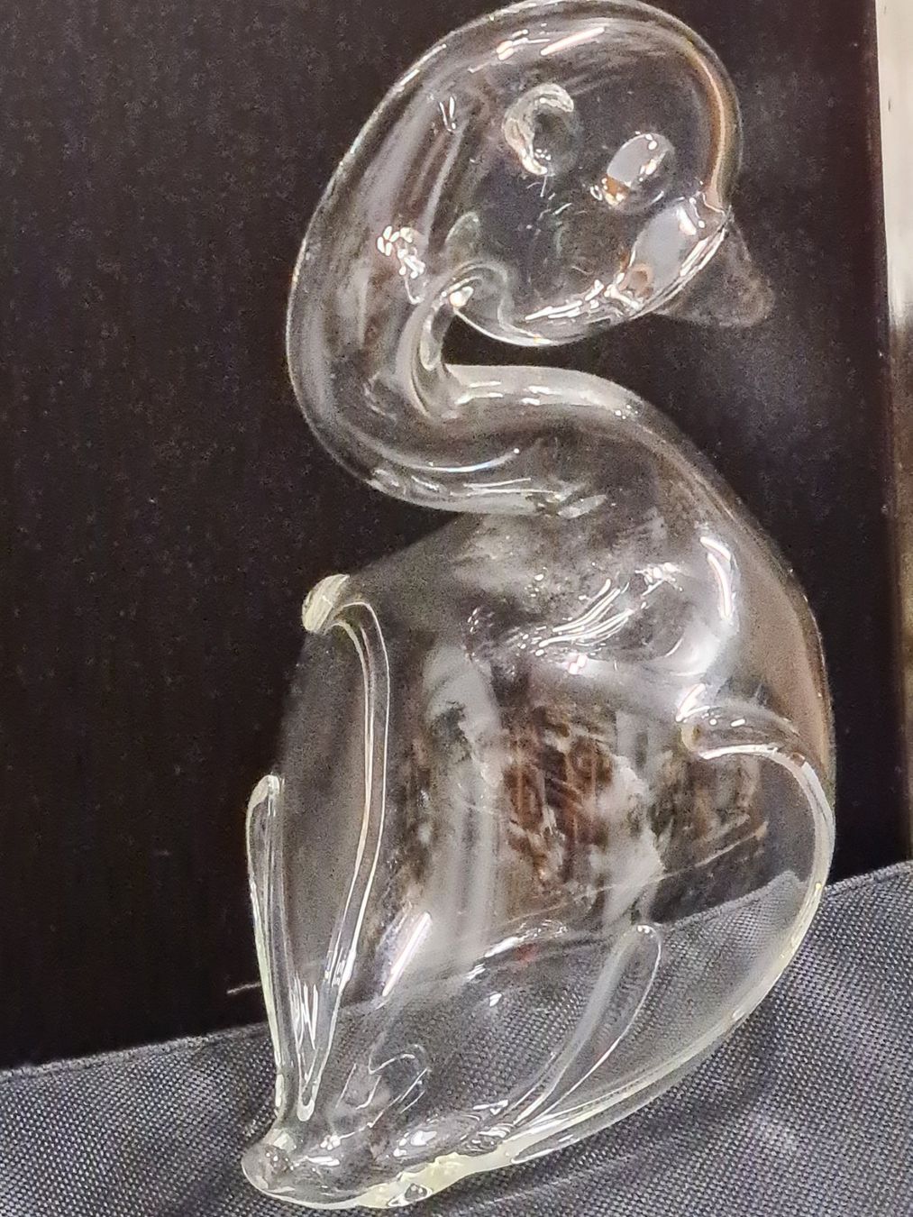 Figuren: Glas Figur Schwan, innen hohl, diagonal 14 cm – Gebraucht aus Amriswil von kleindeko 4