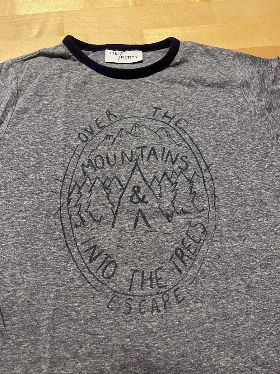 T-shirt: grey graphic T-shirt, size S – Usato da Winterthur venduto da goe_h859 1