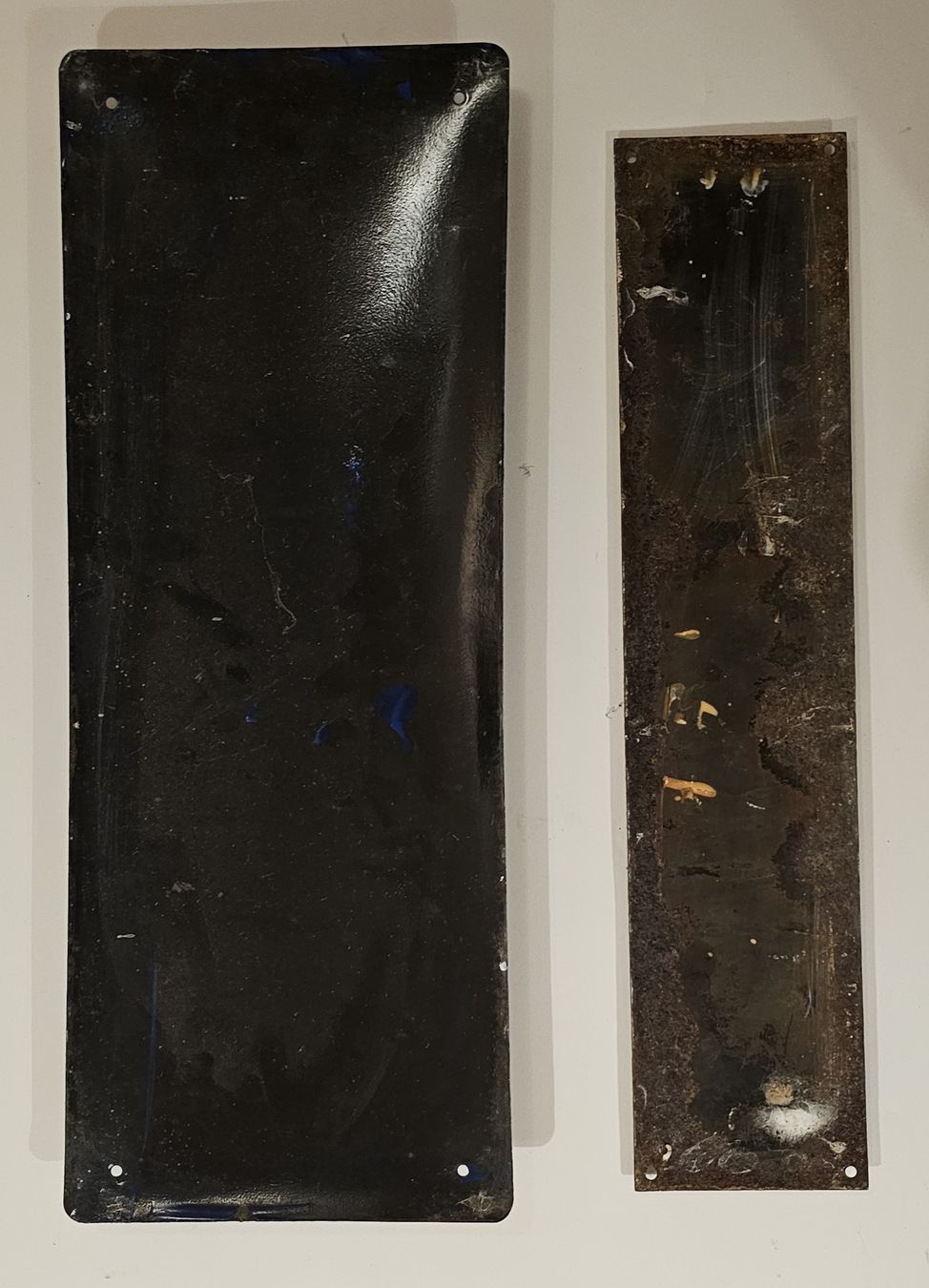Insegne: 2 Emailschilder -  POLIZEI - Extraklasse! ORIGINAL!!! – Usato da Hersberg venduto da Reklamemuseum 1