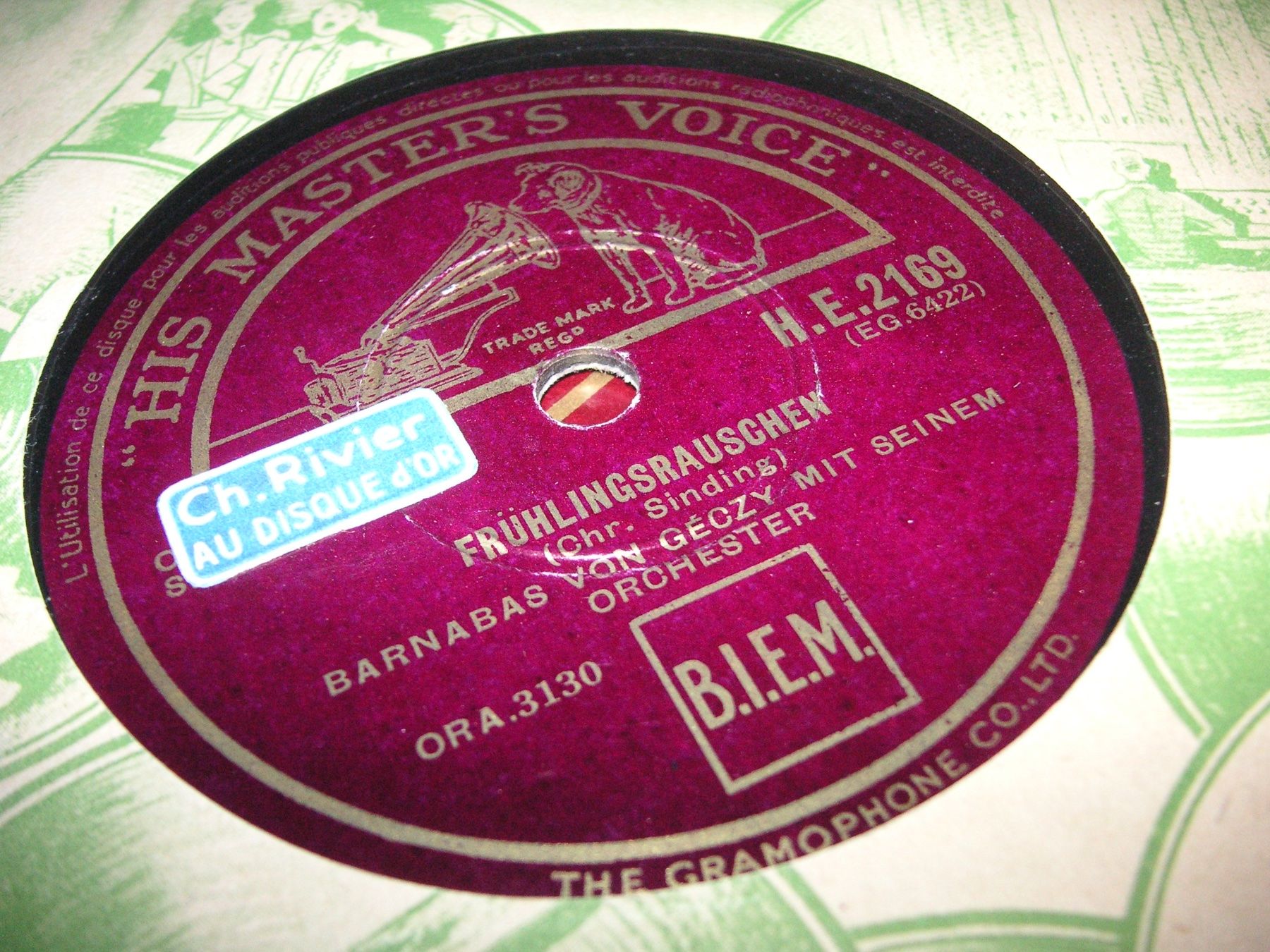 Schallplatten: DISQUES 78 TOURS – Gebraucht aus Lausanne von Leag