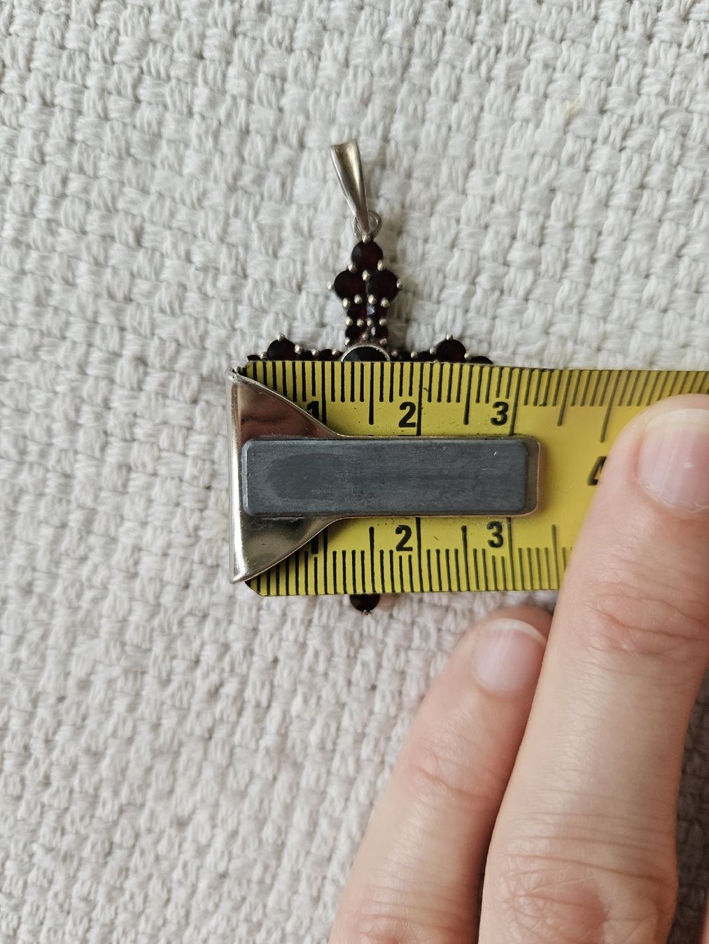 Pendentifs: Kreuzanhänger Silber mit Granat – D'occasion à Meilen par Anaisan 4