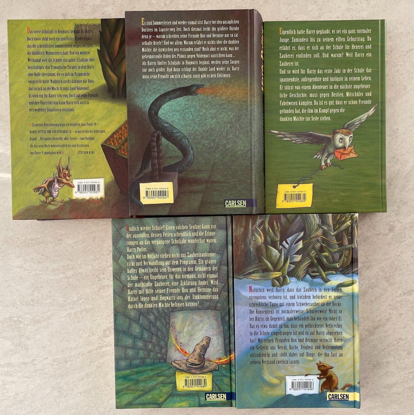 Bücher: 5 Harrypotter Bücher, Hardcover – Gebraucht aus Dagmersellen von Arcticsnow2017 3