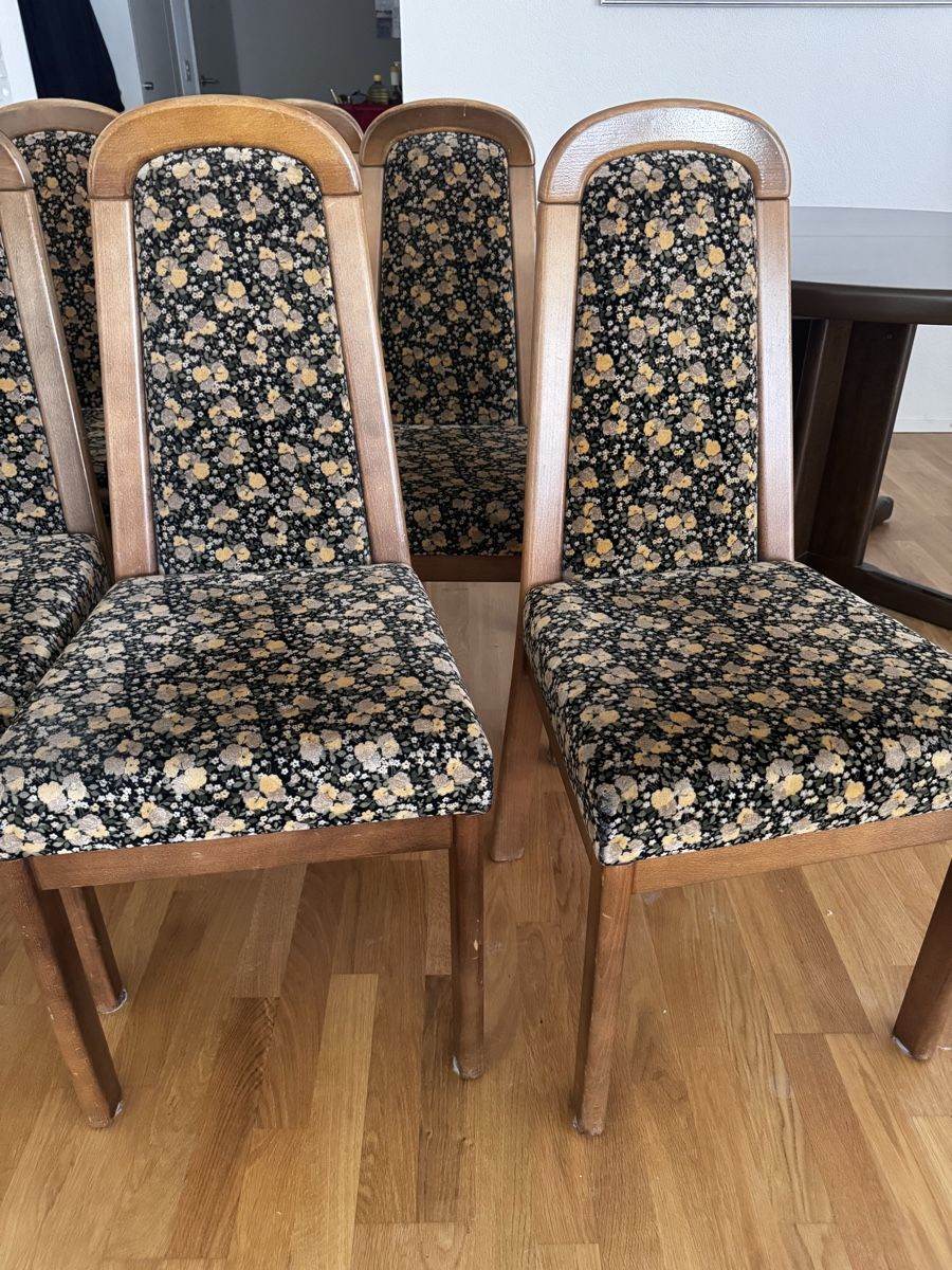 Chaises: Stuhlset 6 Stück mit Blumenmuster – D'occasion à Kehrsatz par Adrenalina1 1