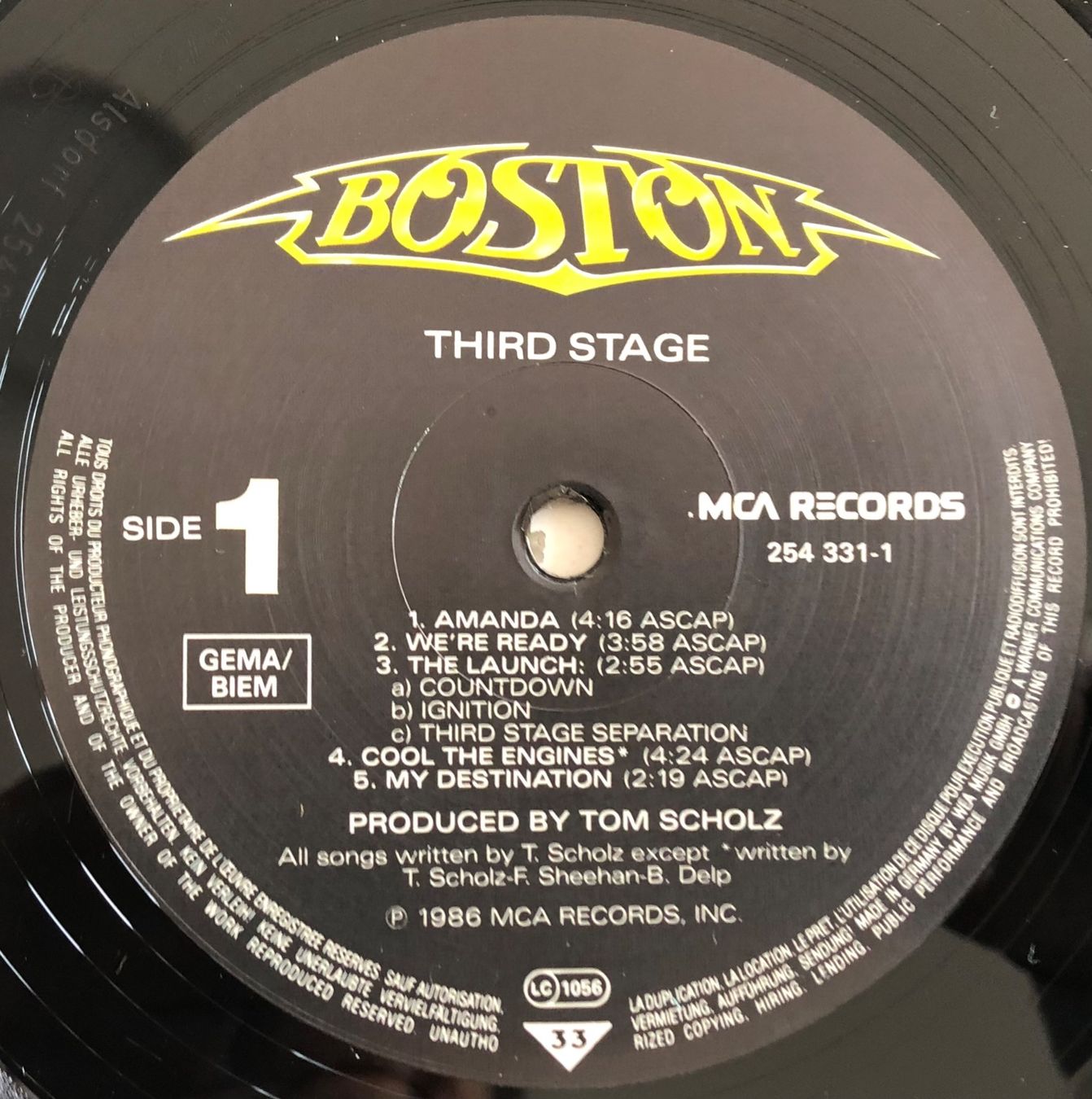 Dischi in vinile: BOSTON - THIRD STAGE – Usato da Poliez-Pittet venduto da Newtown-Records 3