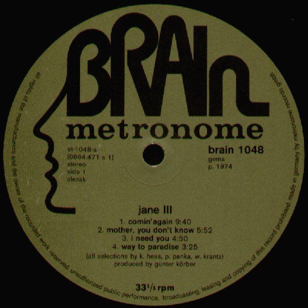 Dischi in vinile: Jane – III LP – Usato da Wenslingen venduto da riger11 2