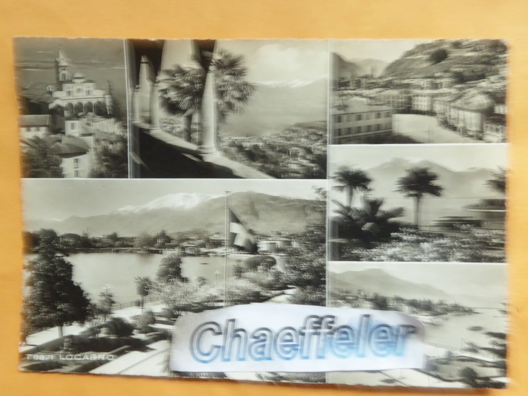 Cartoline postali: T 6871 Locarno – Usato da Zürich venduto da Chaeffeler