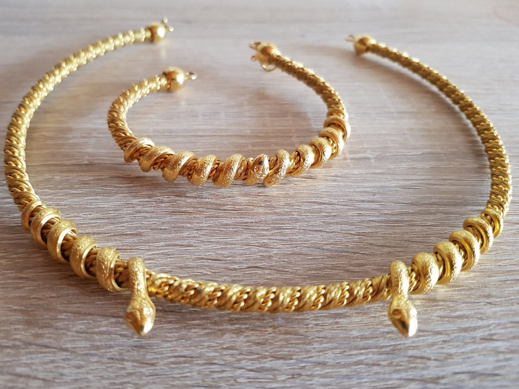 Catenine: Schlangenhalskette und Armband – Usato da Morens FR venduto da Kiscica 3