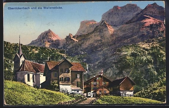 Cartoline postali: Oberrickenbach, Motiv mit den Wallenst – Usato da Berlin venduto da bartko-reher