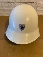 STAHLHELM  M 18 WEISS  WERKSCHUTZ