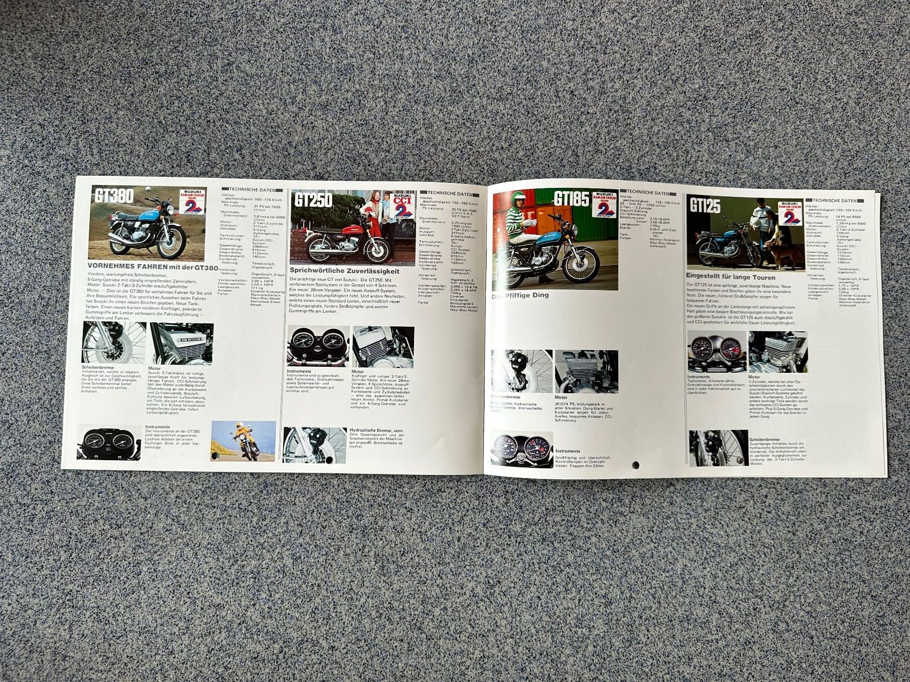 Suzuki Documenti: Prospekt  SUZUKI , 70 -er Jahre – Usato da Boswil venduto da pavo1 8