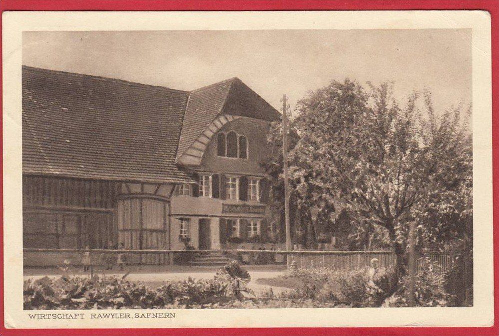 Cartoline postali: SAFNERN, WIRTSCHAFT RAWYLER – Usato da Grüningen venduto da Kartenlaube