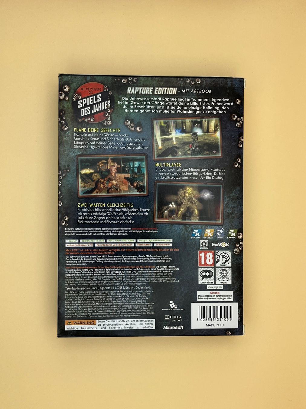 Microsoft Giochi: XBOX 360 / Bioshock 2 / Rapture Edition – Usato da Kölliken venduto da sergesellsretro 1
