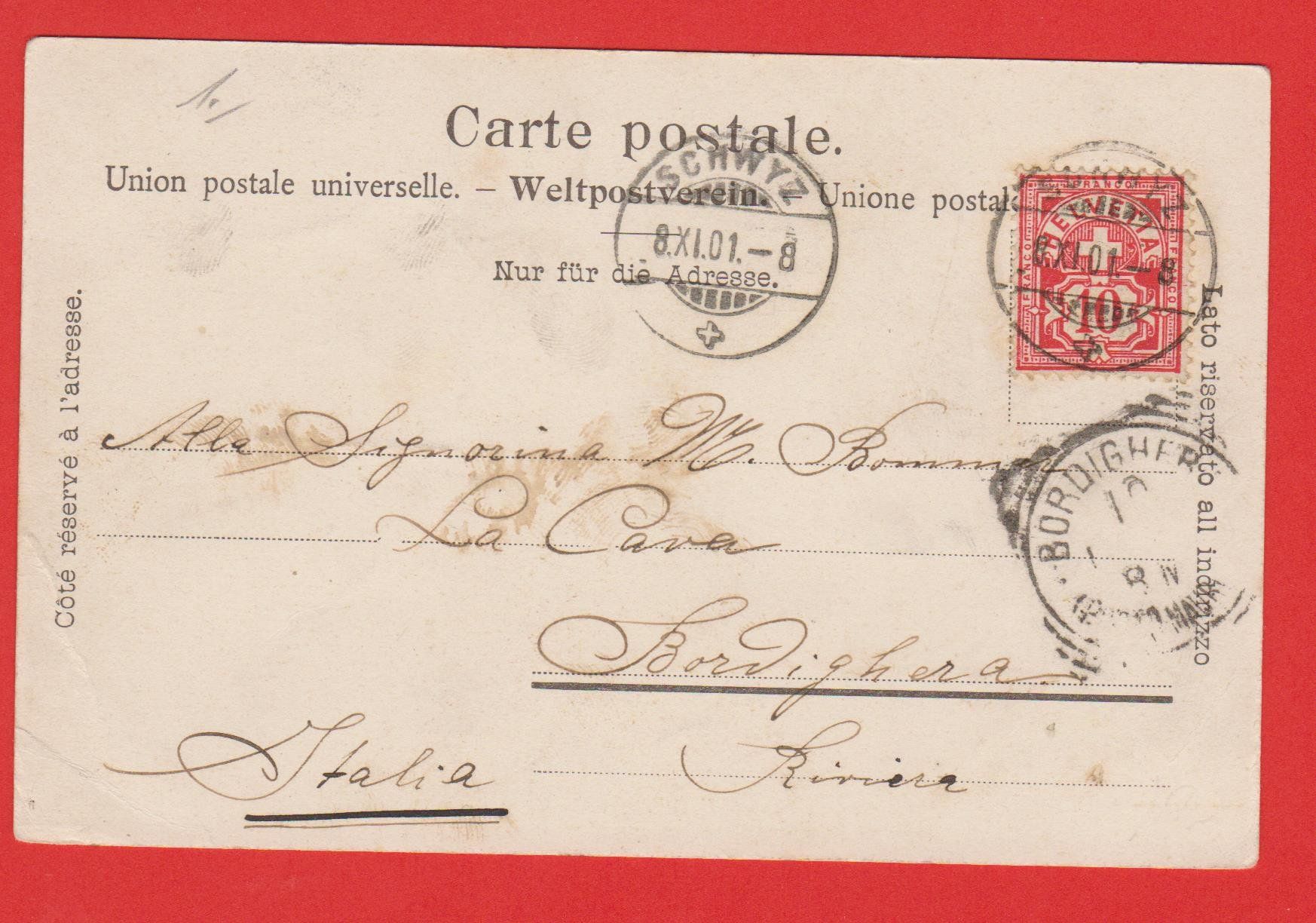 Cartes postales: Seewen   :   alte Ansichtskarte von 1901 – D'occasion à Vitznau par Ropaku 1