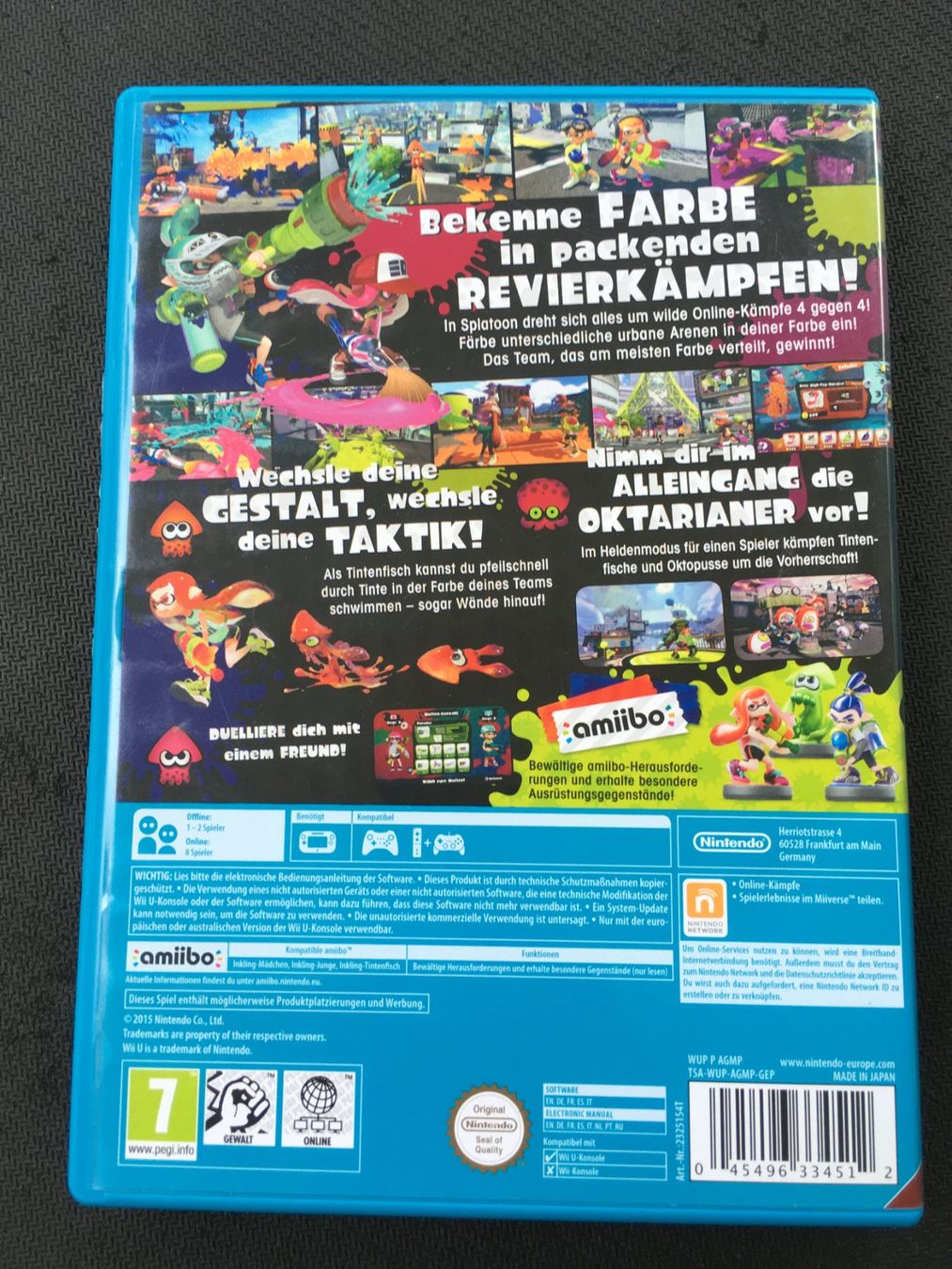 Nintendo Giochi: Splatoon - Nintendo Wii-U – Usato da St.Gallen venduto da sjosjo 1
