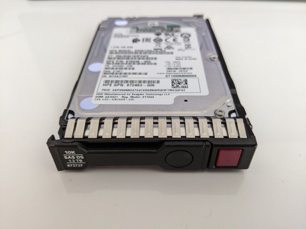thumbnail image 2 of Lot Of 6 HGST 1.2TB 10K SAS Hard Drives – 2.5-inch Server Grade HUC101212CSS600 2 of 6
