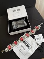 Collana Moschino Couture Milano con strass rossi,nuova! (58)
