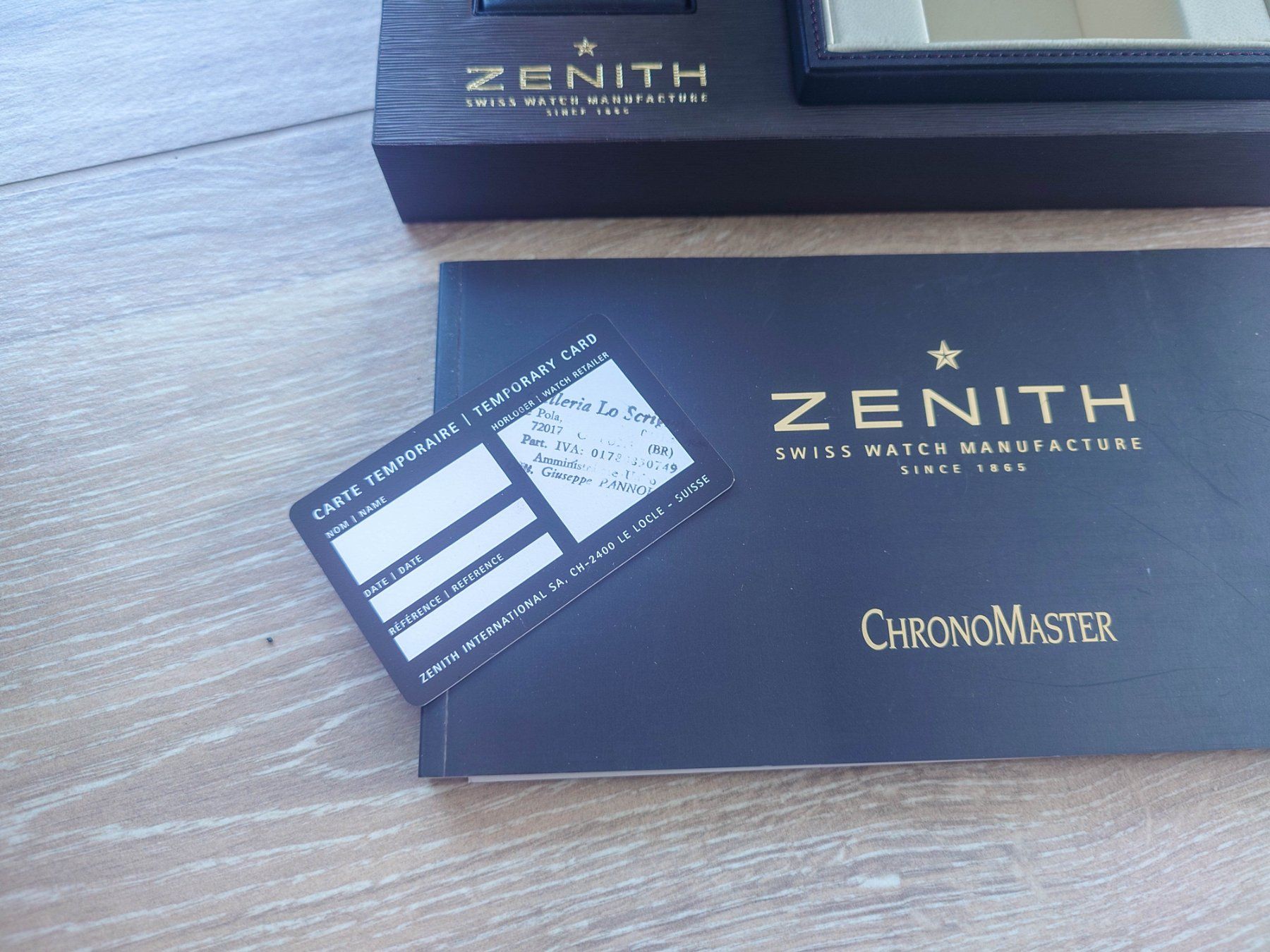 Zenith Scatole porta orologi: Zenith El Primero Chromaster box – Usato da Epalinges venduto da bracelet123 4