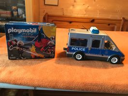 Playmobil Véhicule Police et boite Pompier