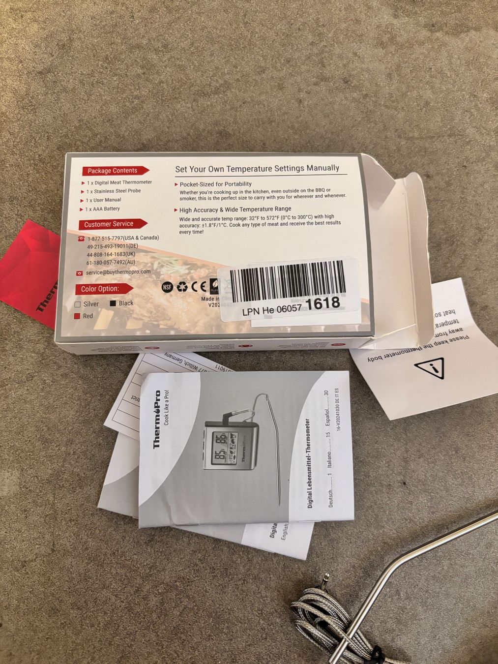 Sonstiges für Haushalt & Wohnen: Lebensmittel Thermometer – Neu und originalverpackt aus Emmen von H.Bettina 2