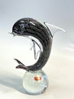 Murano Delfin Fisch Kristallglas