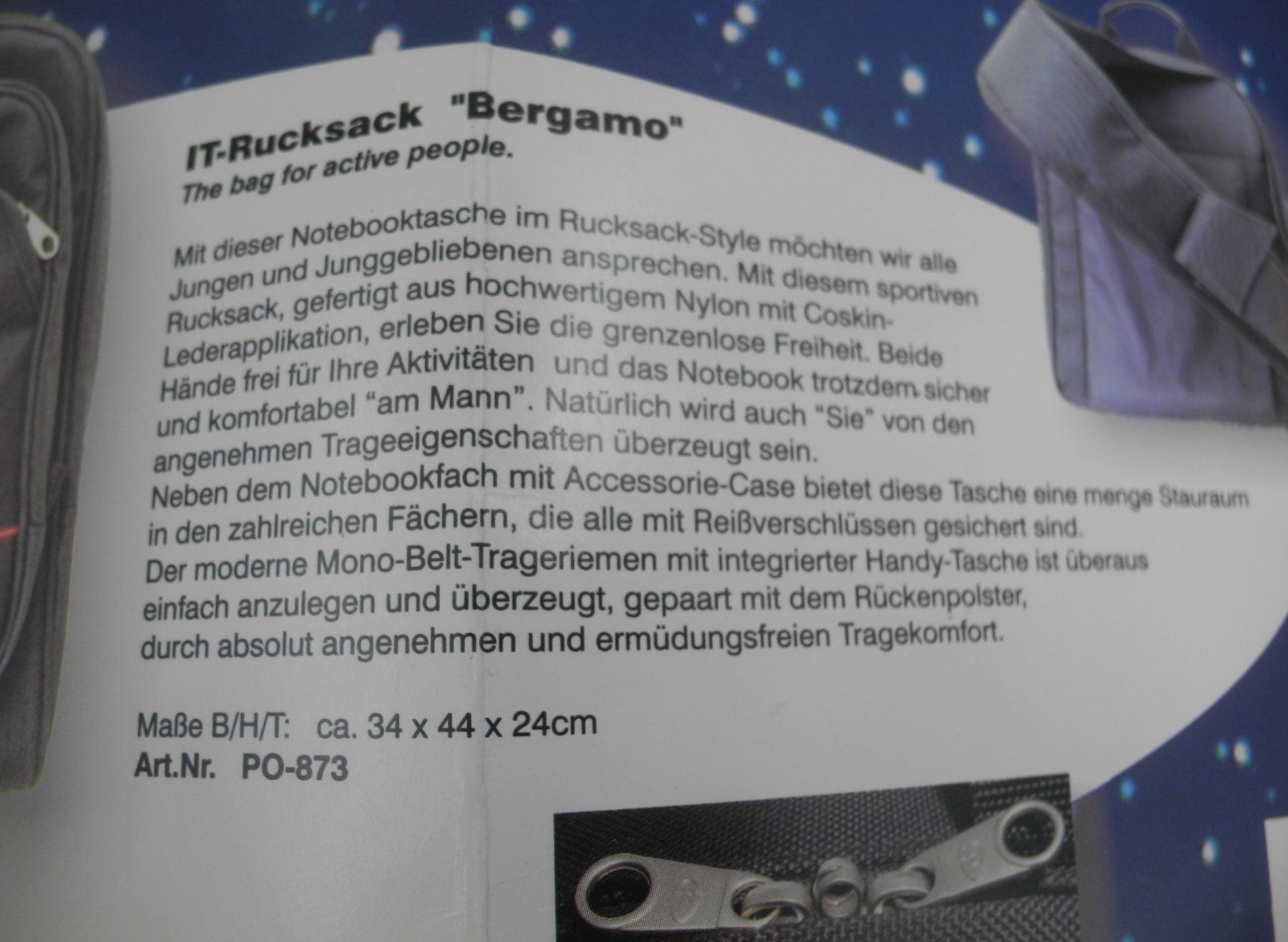 Rucksäcke: IT-Rucksack "Bergamo", Nr. 48b – Neu (gemäss Beschreibung) aus Kottwil von Crazyrolf 4
