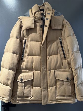 BOSS Tailored Winterjacke aus Baby Camel Hair, Grösse 52