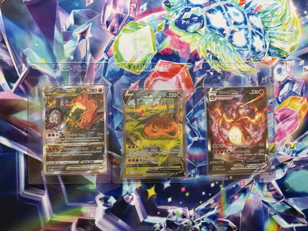 Pokémon Carte collezionabili: Pokemon Glurak/Charizard grading ready Promo Karten Set DE – Nuovo (secondo la descrizione) da Steffisburg venduto da Dayydreamer