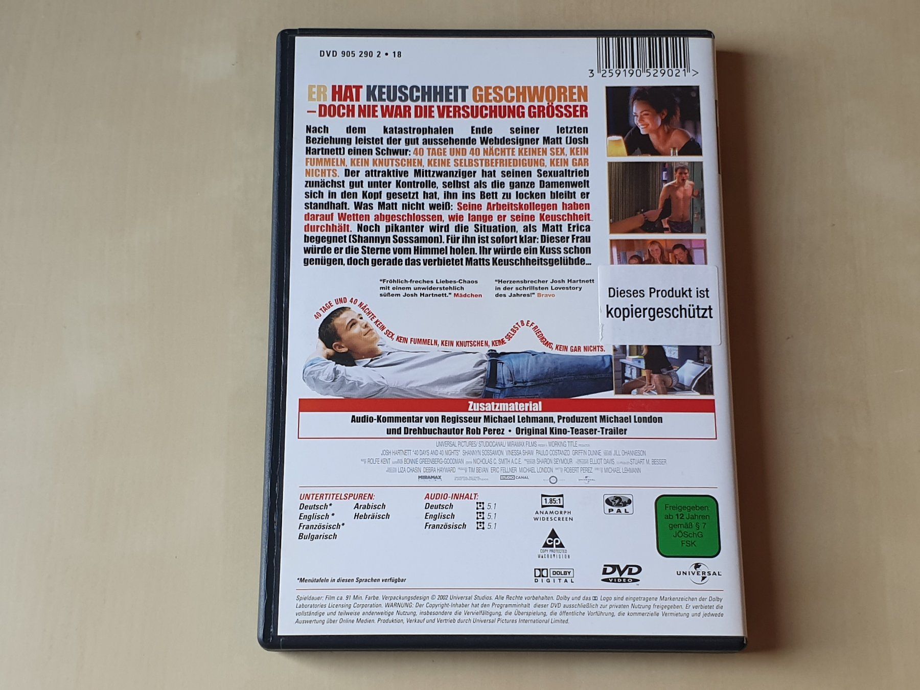 Tous les DVDs: 40 Tage und 40 Nächte – D'occasion à Stansstad par collectorsshop 1