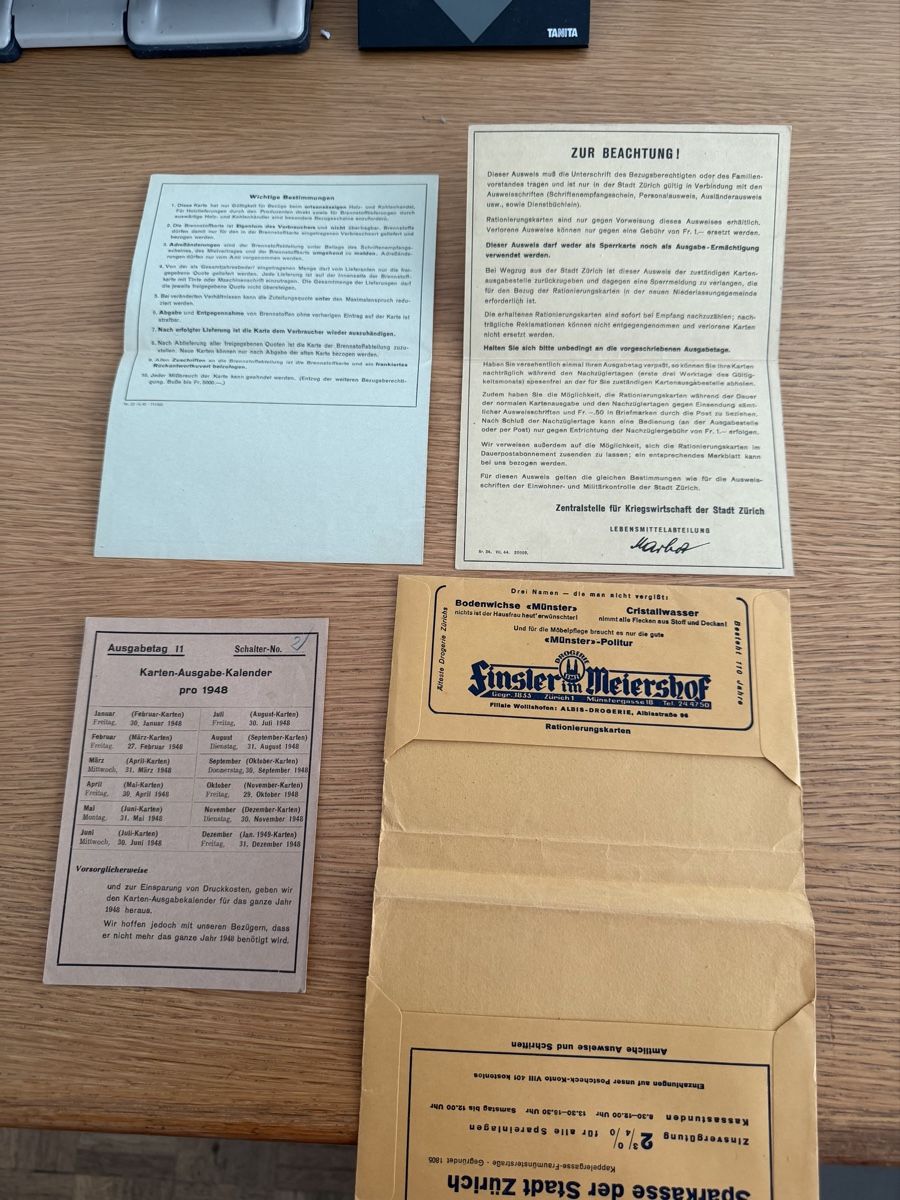 Sonstiges zum Sammeln & Seltenes: Rationierungskarten – Gebraucht aus Murgenthal von Tina_4055 1