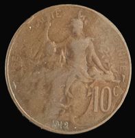 FRANKREICH 10 CENTIMES 1912