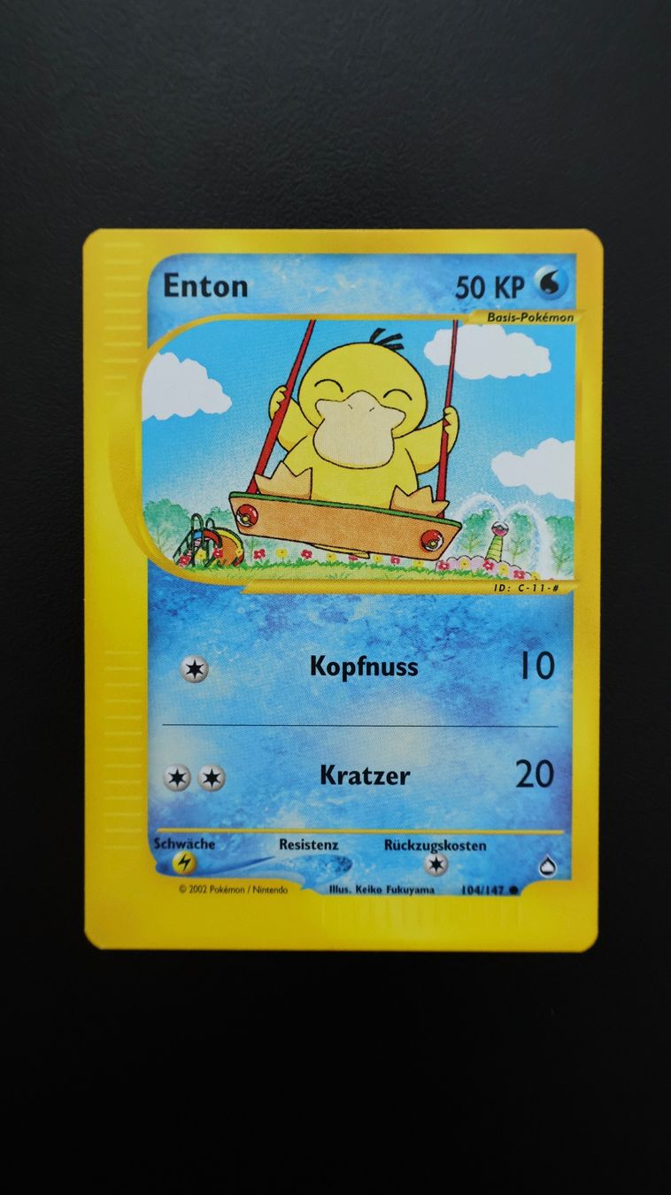 Pokémon Cartes à collectionner: Pokémon 2002 2nd Gen. Enton #104 Excellent Condition – Neuf avec emballage d'origine à Obfelden par vivialexandra