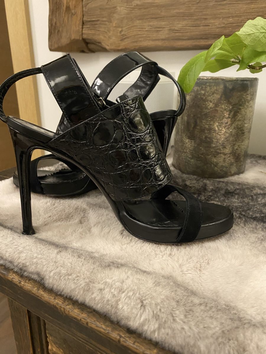 John Galliano Scarpe da donna: Galliano Damen offene Stiefeletten – Nuovo (secondo la descrizione) da Rorschach venduto da lvi_p29s 2