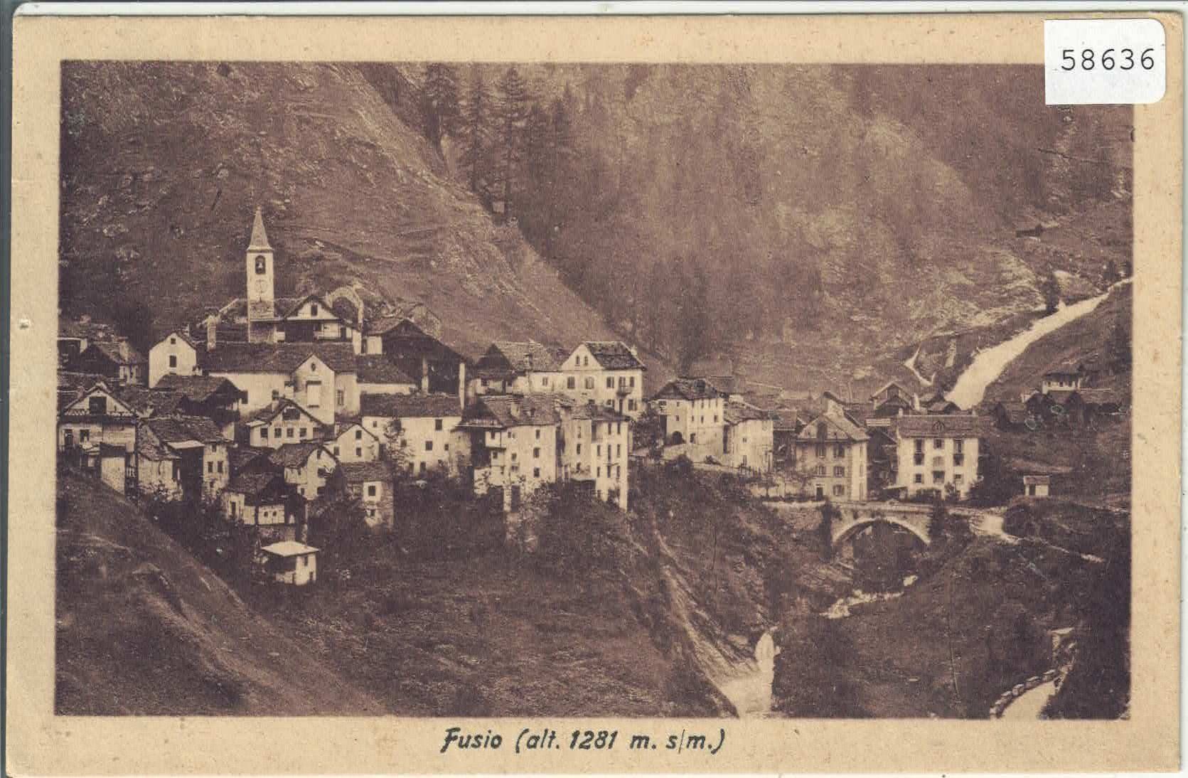 Cartoline postali: Fusio - Vue generale – Usato da Ettingen venduto da Kartenplanet