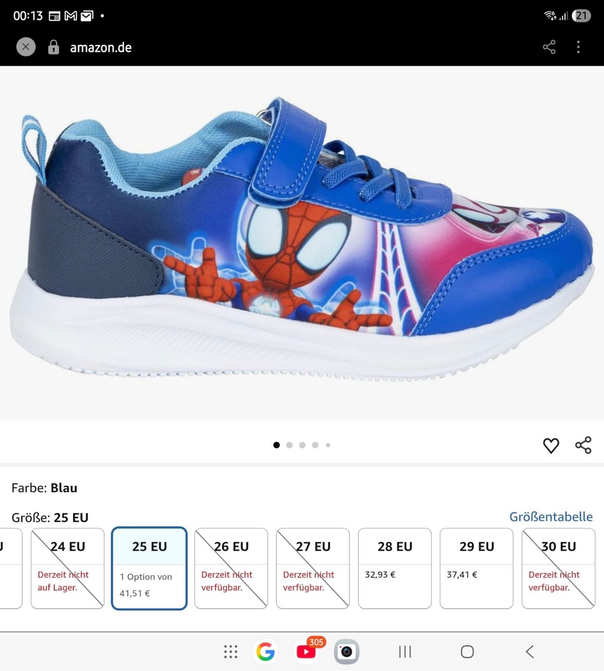 Scarpe per ragazzi: Coole Spidey Sneakers mit Marvel Design Gr:23-30 – Nuovo e nell'imballaggio originale da Zürich venduto da Nalu-Kids- 4