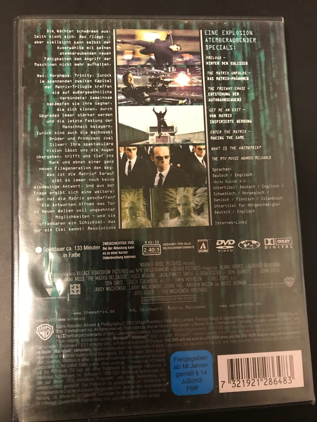 Alle DVDs: 3 Mal Matrix DVDs – Gebraucht aus Freudwil von Feenland2010 2