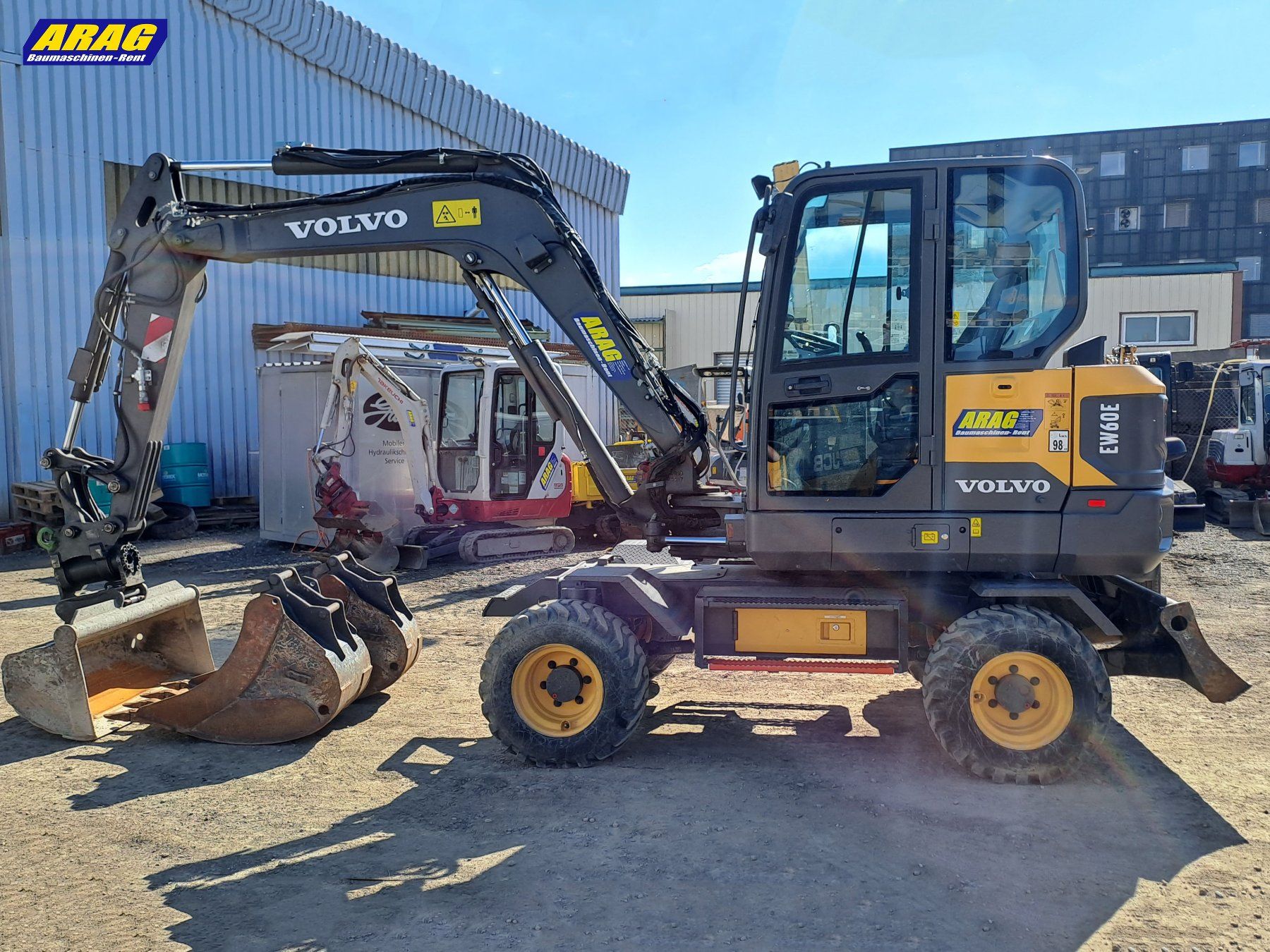 Volvo Escavatori: Volvo EW60E Mobilbagger – Usato da Hasle LU venduto da Arag08