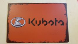 Kubota Blechschild