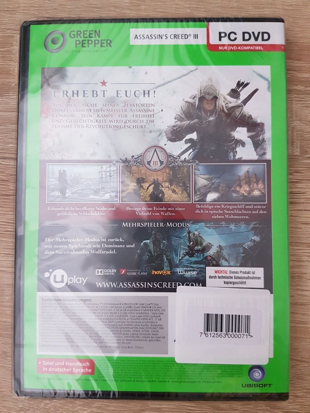 Giochi: Assassin's Creed III - New - PC – Nuovo e nell'imballaggio originale da Carouge GE venduto da Franllo 1