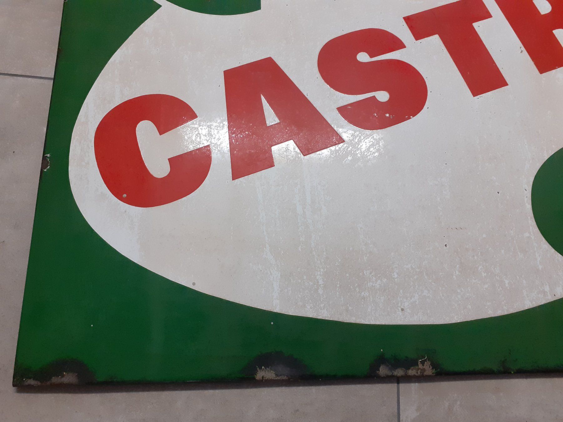 Castrol Insegne: Castrol Emailschild / Blechschild 98 x 73 cm – Usato da Wigoltingen venduto da colodur 2