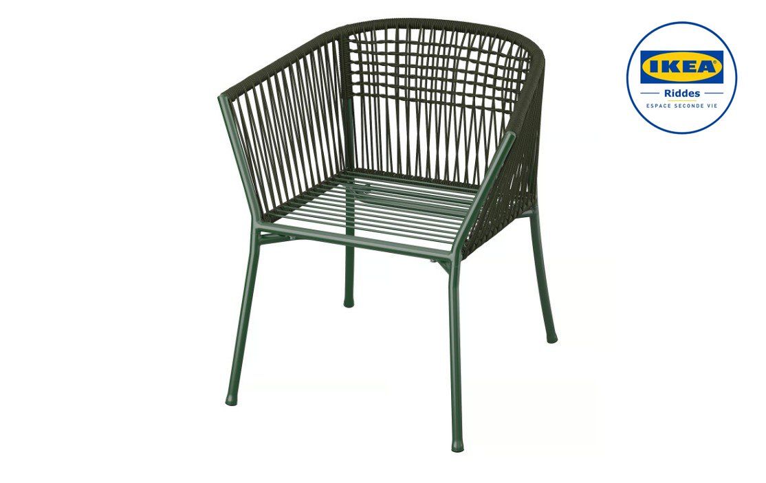 Ikea Sedie: IKEA SEGERÖN chaise extérieur, vert foncé – Usato da Riddes venduto da IKEA_Riddes