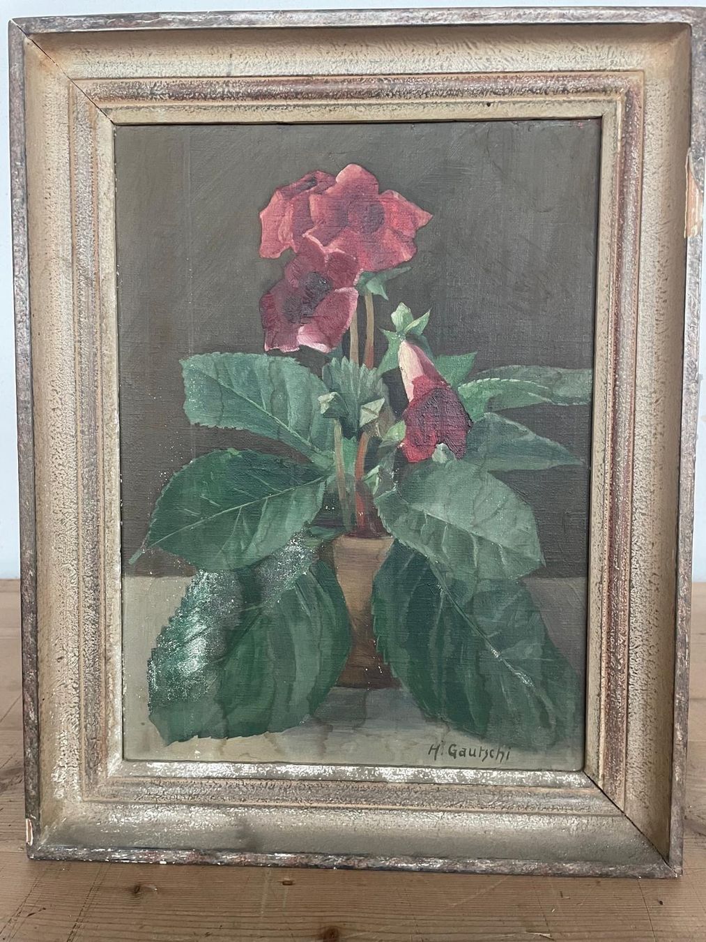 Dipinti: Ölgemälde H. Gautschi 38x47cm – Usato da Hitzkirch venduto da Reliko