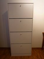 Schuhschrank weiss 70x168x25