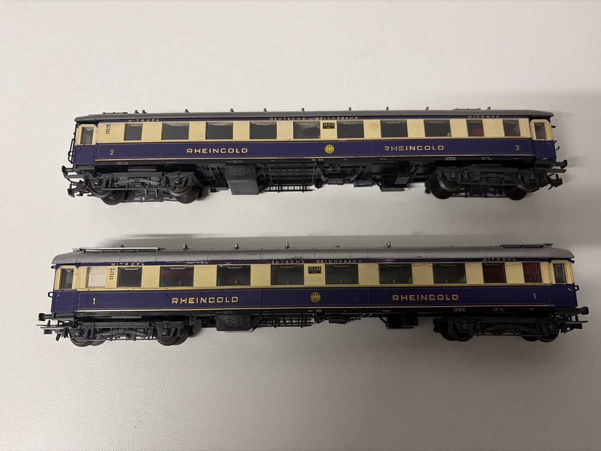 Liliput Modellini di ferrovie: Liliput Rheingold Wagen, 2 Stück – Usato da Glattfelden venduto da UrdiZH 1