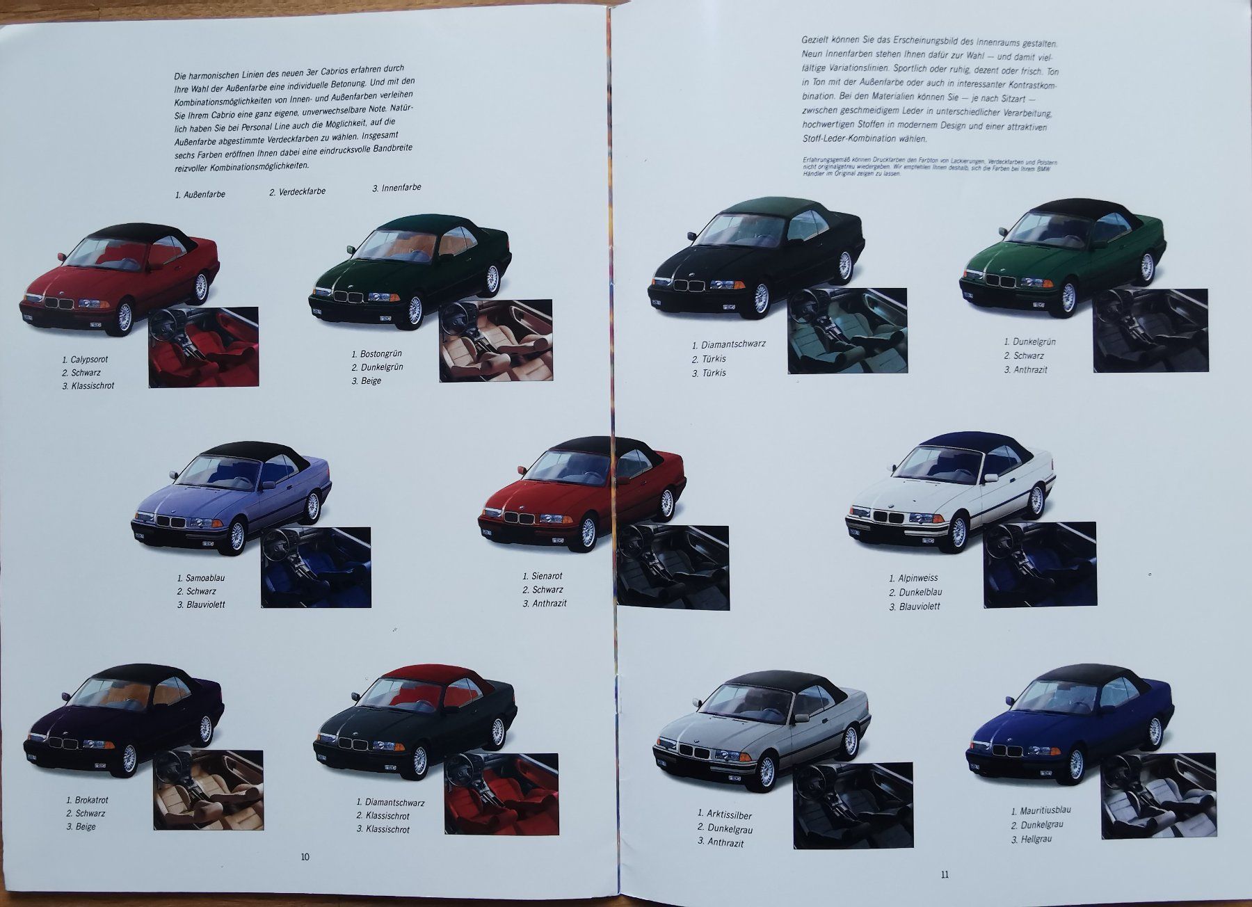 BMW Documenti: BMW 1993 (Farben,Materialien) – Usato da huenenberg venduto da Suizofelize 4