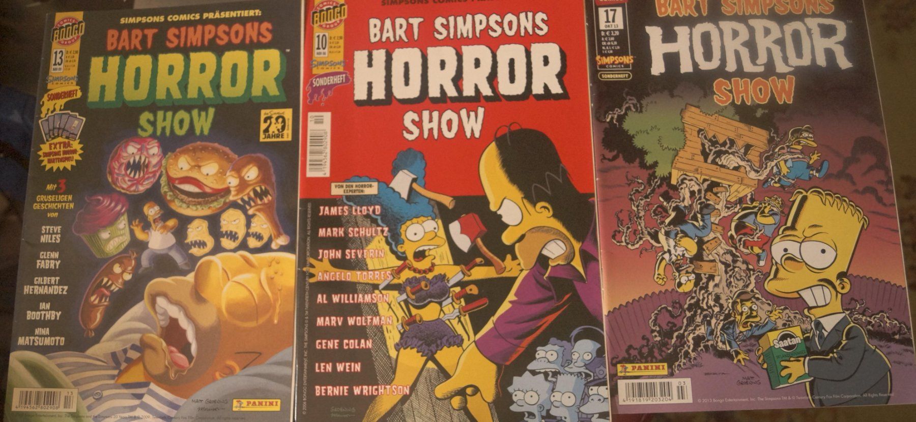 BD: Bart Simpsons Horror Show Comics 3 Stk. Sammlung – D'occasion à Zuben par Rex4