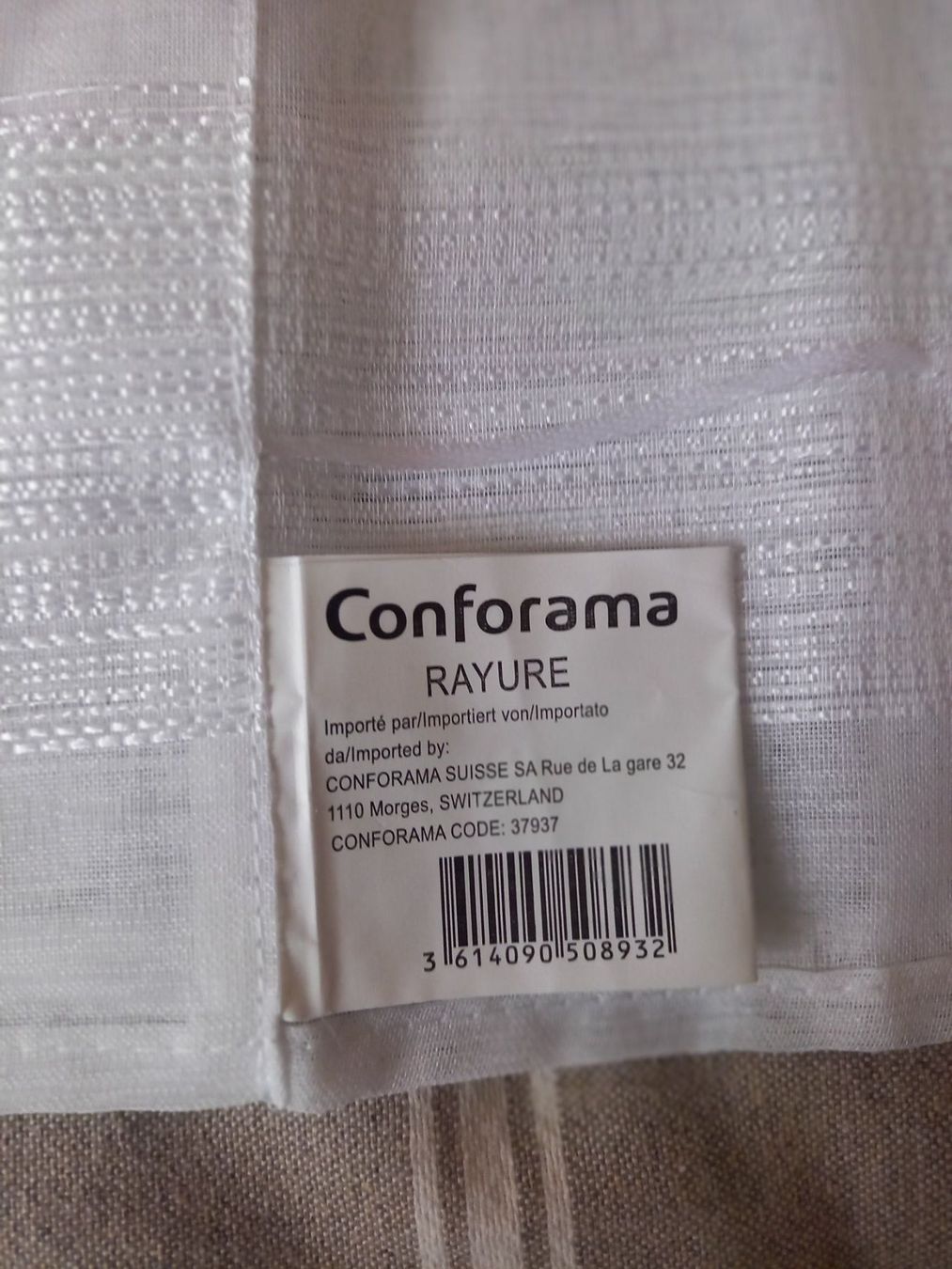 Conforama Vorhänge: Weisser Raffrollo – Neu und originalverpackt aus Kandersteg von zaruba 3