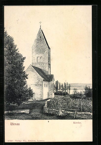 Cartoline postali: AK Ufenau, Kirche – Usato da Berlin venduto da bartko-reher