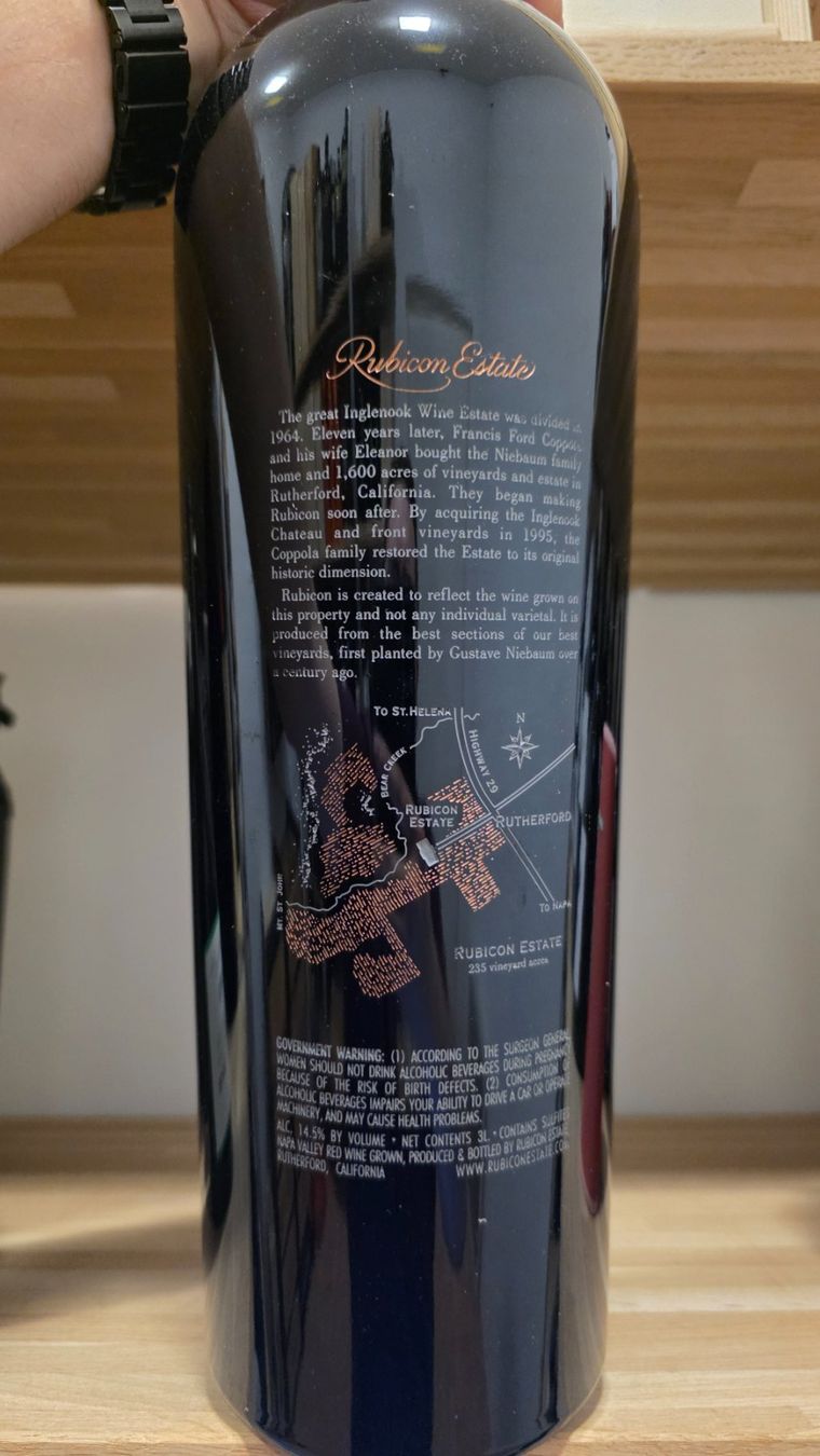 Vino: Rubicon 2007 Doppelmagnum – Nuovo e nell'imballaggio originale da Steinmaur venduto da Mediascan 1