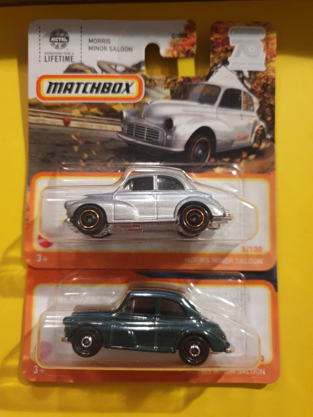 Matchbox Modellautos: 2 x Matchbox MORRIS  MINOR SALOON – Neu und originalverpackt aus Oftringen von Rotor