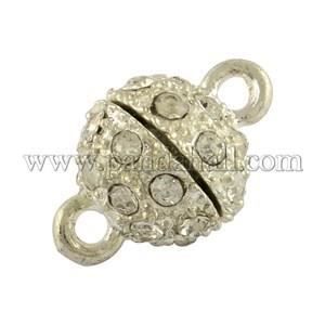 Calamite: Magnetverschluss Strass 15x10mm versilb. – Nuovo (secondo la descrizione) da Alpnachstad venduto da perlengaby 2